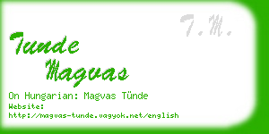 tunde magvas business card